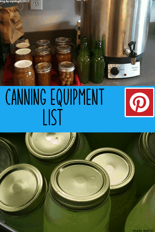 canning equipment list pin